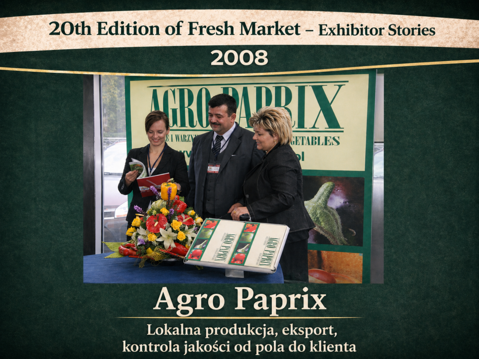2008 — Agro-Paprix · Lokalna produkcja, eksport, kontrola jakości od pola do klienta