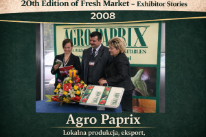 2008 — Agro-Paprix · Lokalna produkcja, eksport, kontrola jakości od pola do klienta