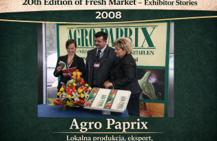 2008 — Agro-Paprix · Lokalna produkcja, eksport, kontrola jakości od pola do klienta