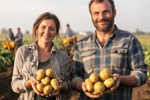 Plony ziemniaków w Wielkiej Brytanii dotknięte suchą wiosną w East Anglia