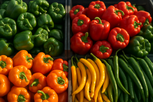Green bell pepper prices fall at Bronisze as supply rises