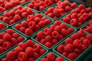 Raspberry prices drop sharply at Bronisze as Polish supply grows (June 2026)