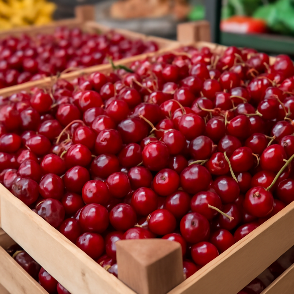 Czereśnie: krajowa podaż przejmuje rynek, import traci znaczenie