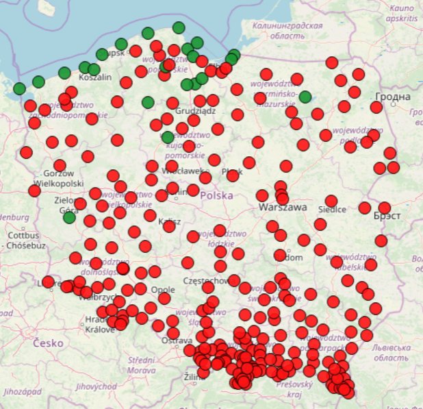 Przymrozki w całym kraju